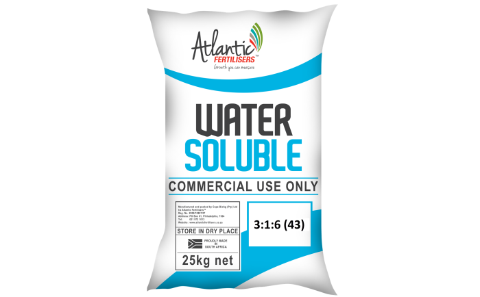 Atlantic Fertilisers Agri - Water Soluble 3:1:6 (43)